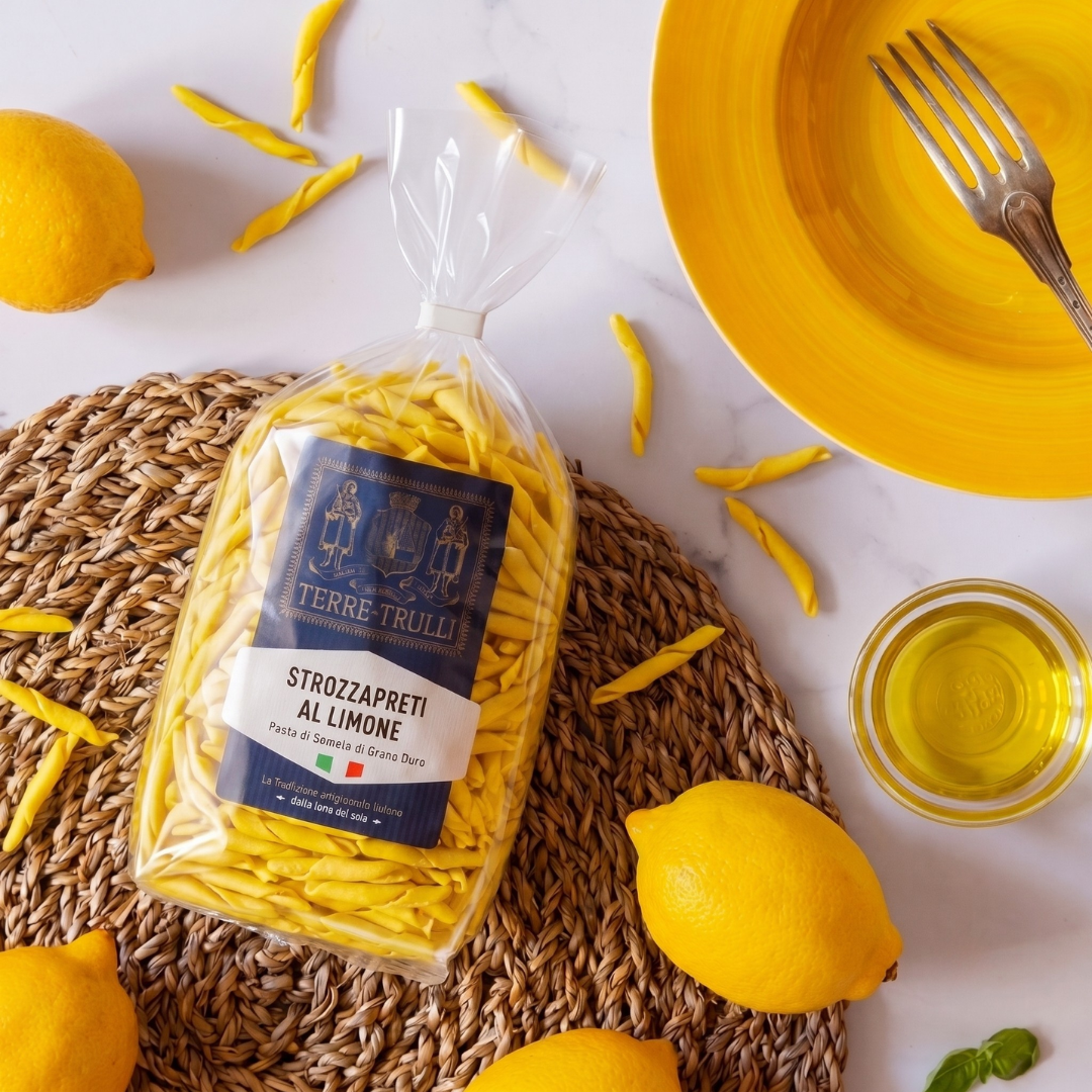 Rankų darbo citrininiai „Strozzapreti“ makaronai, 500 g